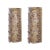 Mid-Century Modern Style Italian Murano Glass and Brass Sconces, 1980, Set of 2 For Sale