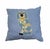 Traditional Sky Blue Pillows Embroidered With Staffordshire Dogs - Set of 2 For Sale - Image 3 of 3