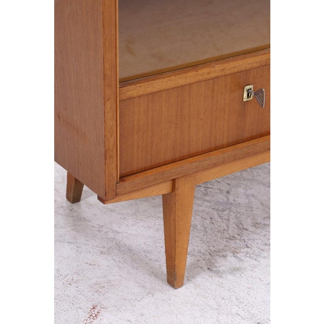 Vintage Sideboard with Glass Sliding Doors, 1960s For Sale - Image 10 of 14