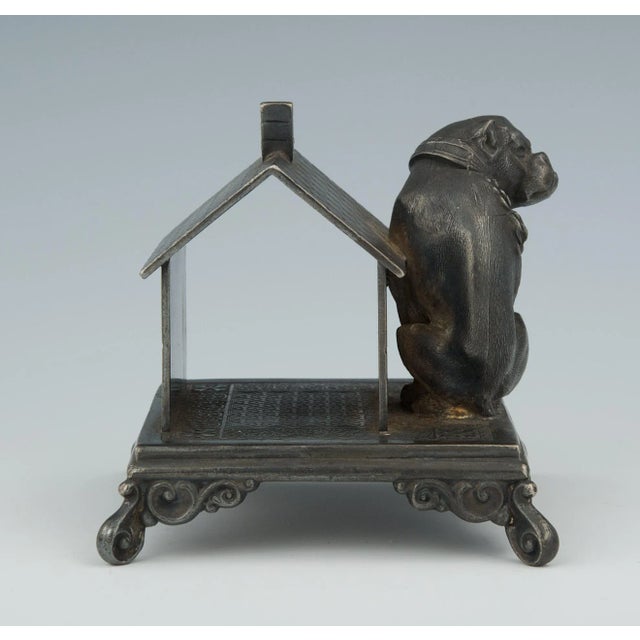 1900s Victorian Figural Bulldog Napkin Holder For Sale - Image 4 of 8