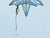 Mid 20th Century French Mid Century Modern Star Metal and Glass Light Fixture with Single Bulb For Sale - Image 9 of 12