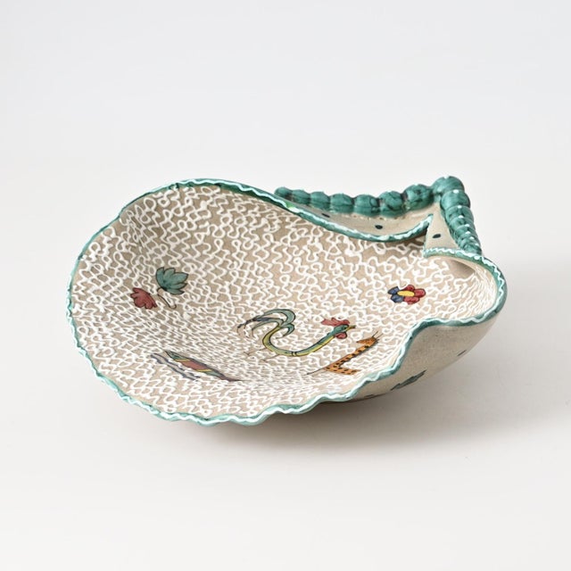 Beige Mid-Century Italian Bowl from Deruta, 1960s For Sale - Image 8 of 14