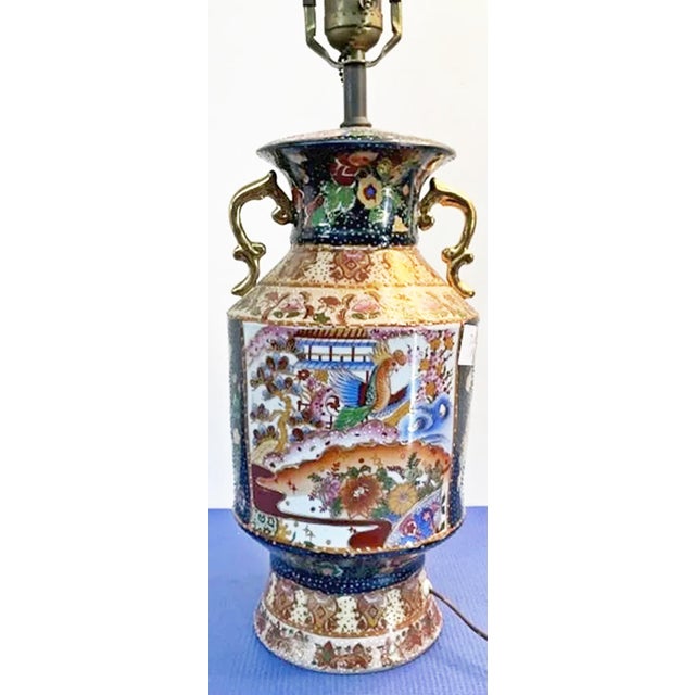 1960s 1960s Satsuma Style Table Lamp For Sale - Image 5 of 5