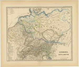 Engraved Map of Roman Frontiers, 1880