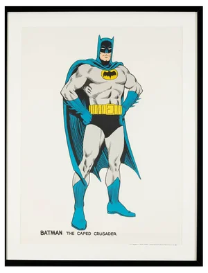 Batman, The Caped Crusader Comic Poster