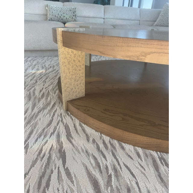 Theodore Alexander Solid Wood Round Coffee Table For Sale In Detroit - Image 6 of 9