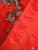 Red Silk Chinese Embroidery of a Dragon 19 Century For Sale - Image 15 of 15