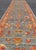 Turkish Angora Oushak Runner With Denim Blue Field and Rust Motifs For Sale - Image 9 of 13