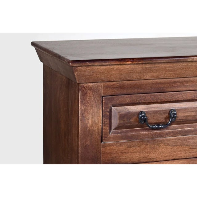 Jamya 69" Solid Wood Sideboard, Walnut For Sale - Image 4 of 4