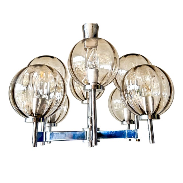 Vintage Sputnik Chandelier, 1970s For Sale