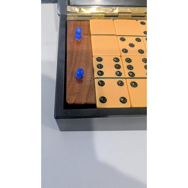 Couroc of Monterey California Rare Rose Bowl Dominos Set For Sale In Los Angeles - Image 6 of 7