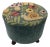 Christmas Whimsical Garden Embroidered Footstool For Sale