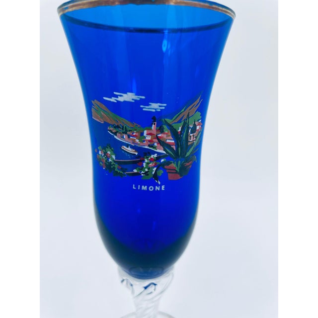Vintage Souvenir Champagne Glass, 1985 For Sale - Image 9 of 10