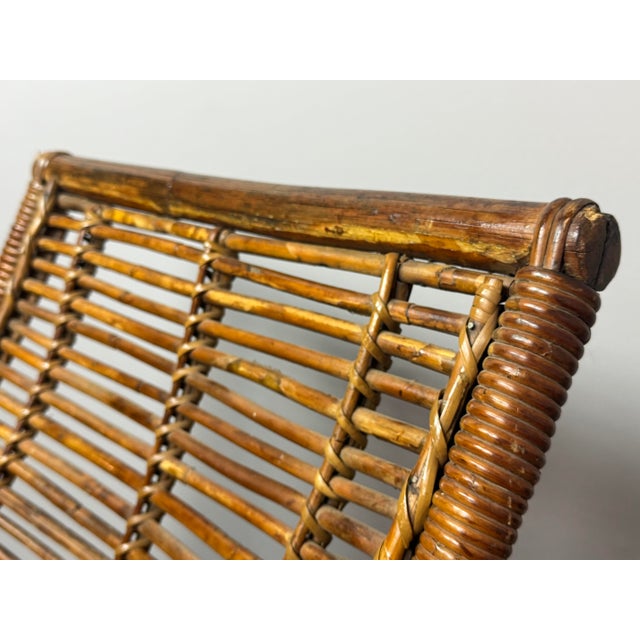 Vintage Bamboo Wheeled Garden Lounge Chairs, 1930, Set of 2 For Sale - Image 6 of 13