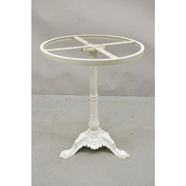 Antique Victorian Pierre Ouvrier & E Ringuet Paris, French Cast Iron Bistro Pedestal Table Base (No top). Item features...