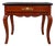 Vintage Henredon French Provincial End Table – Refinished Two-Tone Wood & Black For Sale