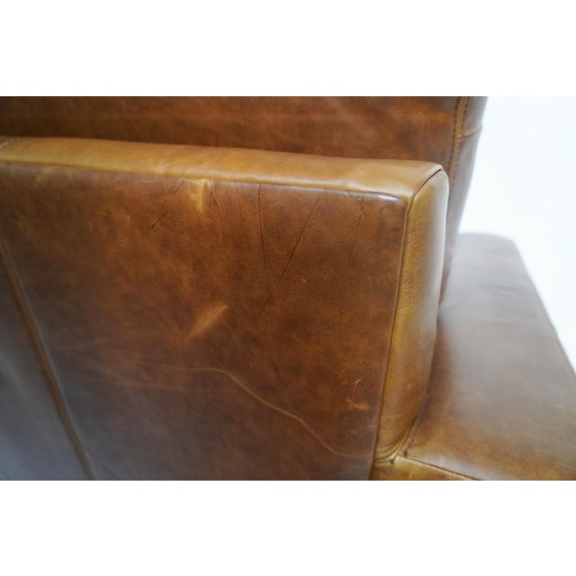 Maxwell Leather Chair by Restoration Hardware For Sale - Image 15 of 17