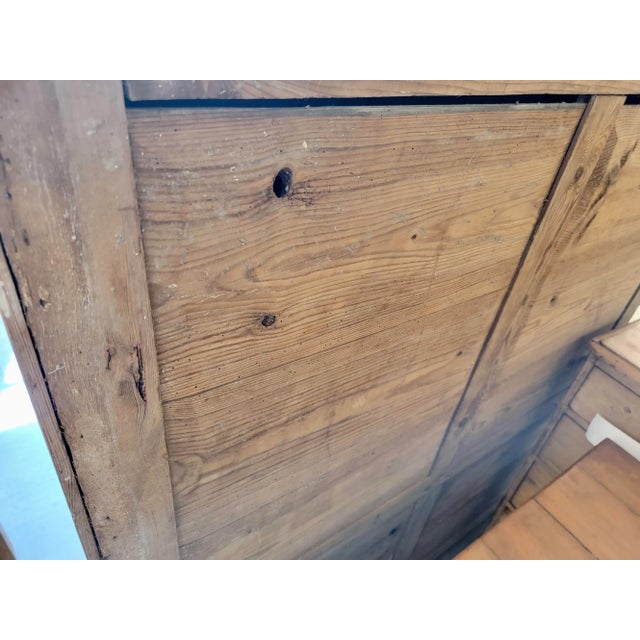 Antique Pitch Pine Cupboard From England - Circa 1880 For Sale - Image 12 of 13