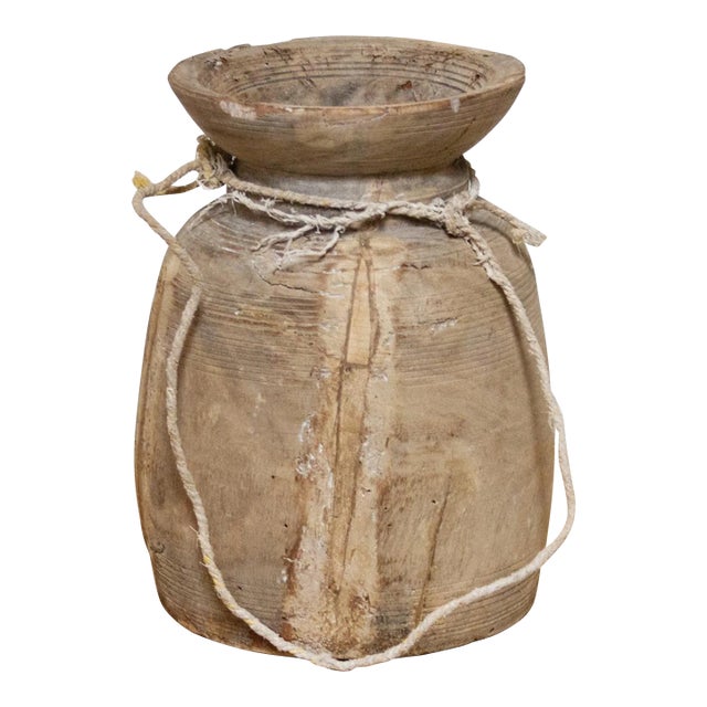 Indian Antique Bleached Pot-Karoh For Sale