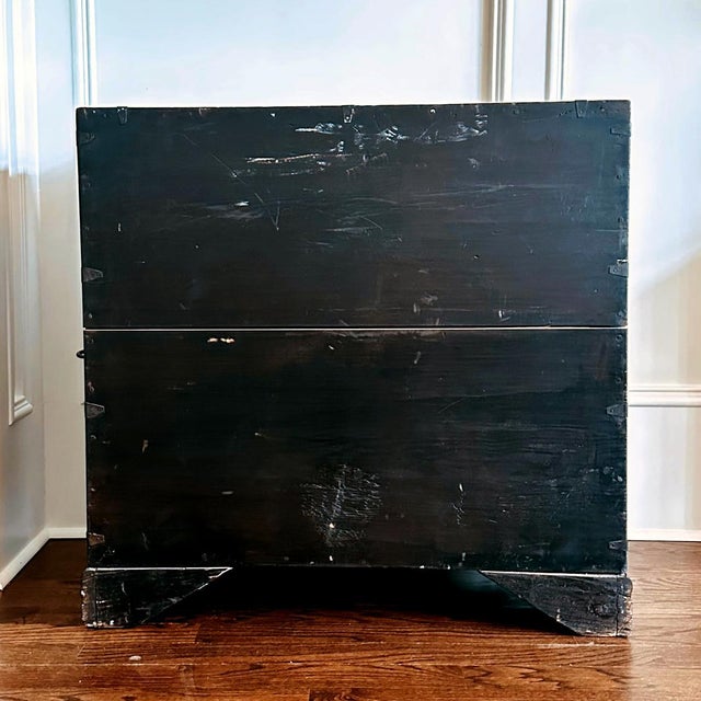 Rare Antique Korean Scholar Two-Level Book Chest Joseon Dynasty For Sale - Image 11 of 12