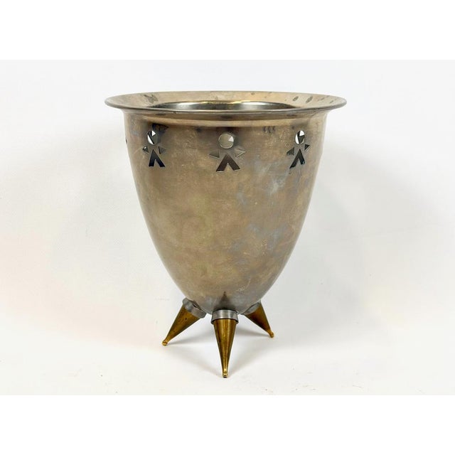 Vintage Alessi Style Champagne Cooler, 1960s, in Very Good conditions. Designed 1960 to 1969