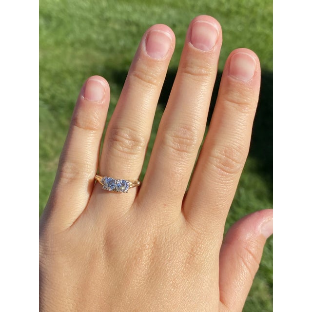 The Lyndale: Ladies Antique Two Tone 14K Engagement Ring For Sale - Image 9 of 10