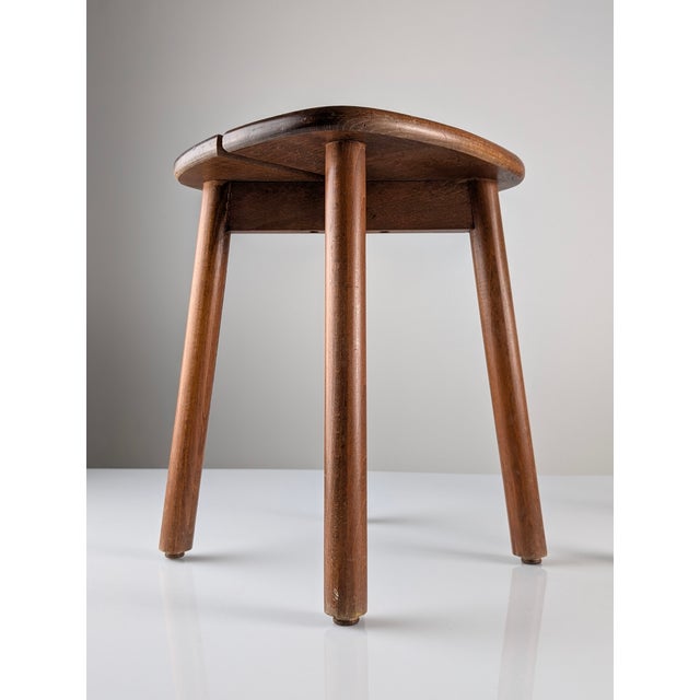 Wooden Stools by Pierre Gautier Delaye, France, 1960s, Set of 2 For Sale - Image 13 of 18