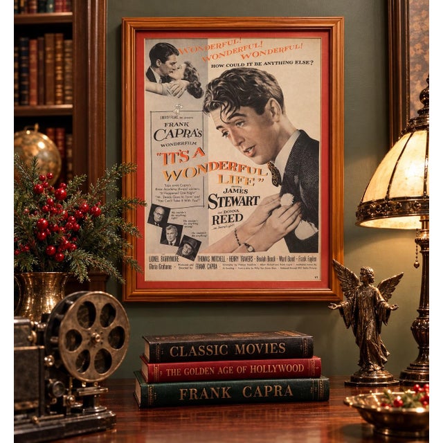 Celebrate one of the most beloved films in cinematic history with this beautifully framed vintage print of Frank Capra’s...