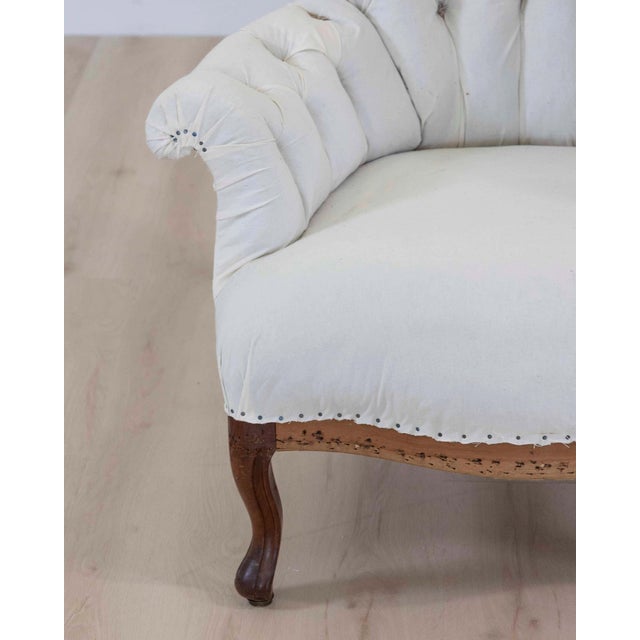 Pair of 20th Century French High Back Chairs, Ready to Upholster For Sale - Image 4 of 12