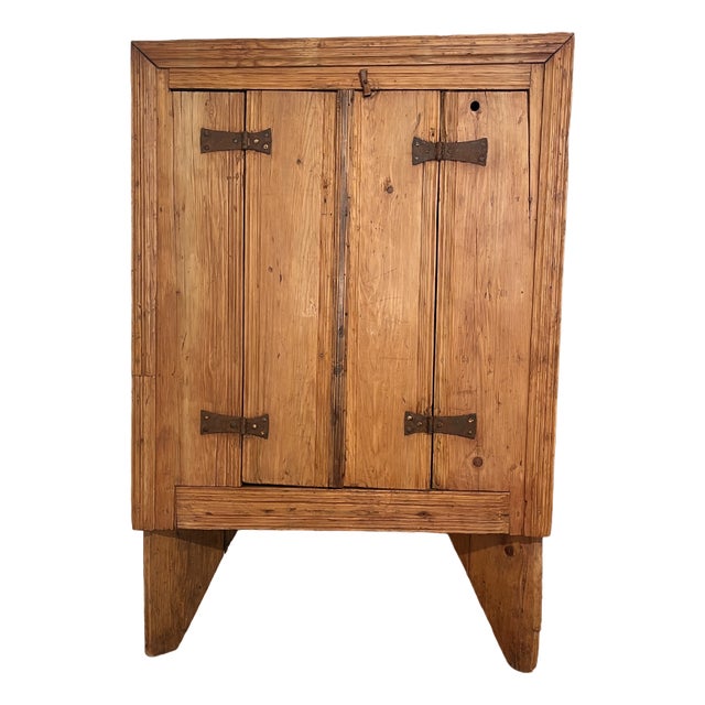 Rustic Larch Corner Unit, 1700s For Sale