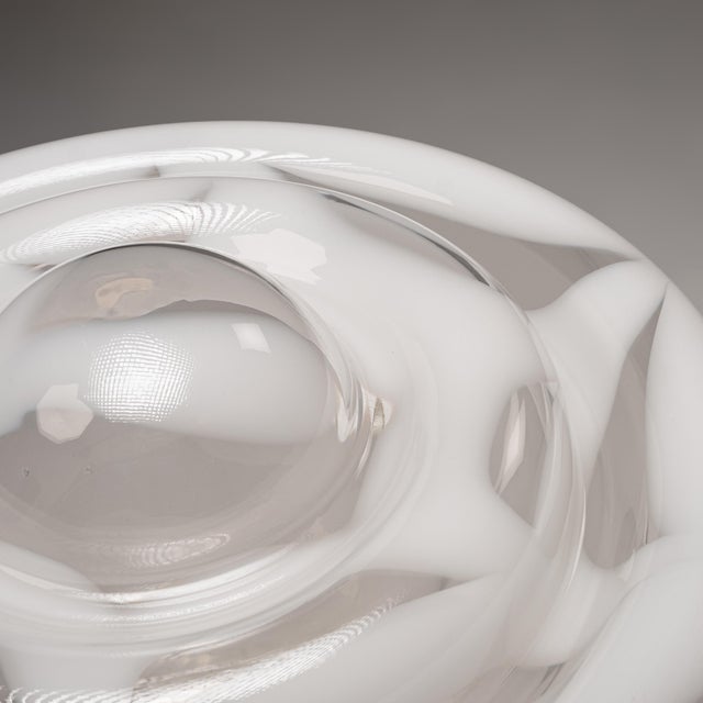 Large Sculptural Italian Table Lamp in Murano Glass, 1970s For Sale - Image 6 of 10