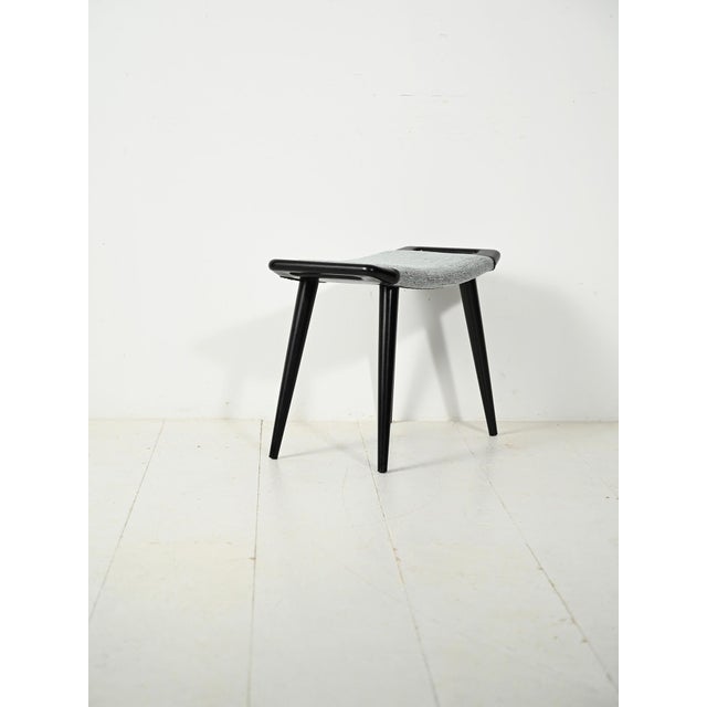 Vintage Scandinavian Lacquered Stool, 1960s For Sale - Image 3 of 7