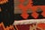 Textile Handwoven Antique Persian Kilim Rug in Wine Black and Orange Geometric Pattern For Sale - Image 7 of 7