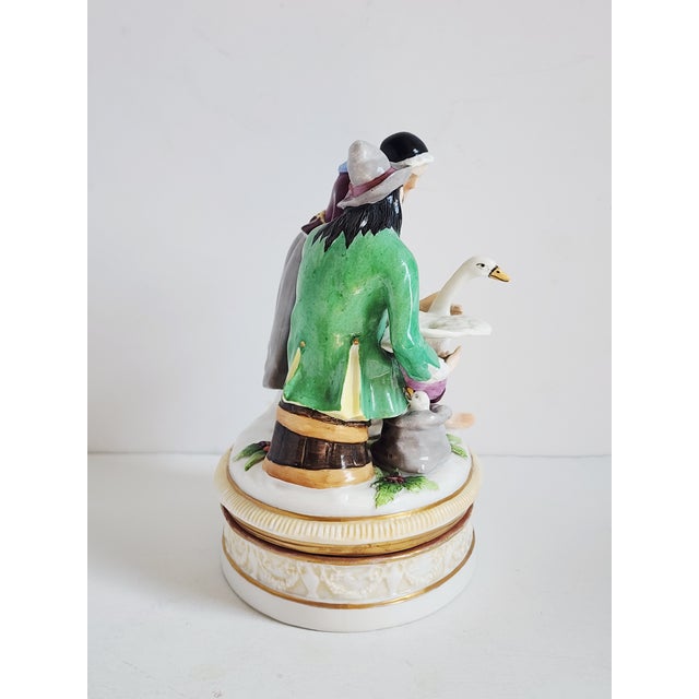 Antique Ludwigsburg Late 18th Century Porcelain Figurines Trinket Box For Sale - Image 4 of 16