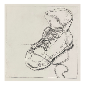 1980s Etching of a Shoe