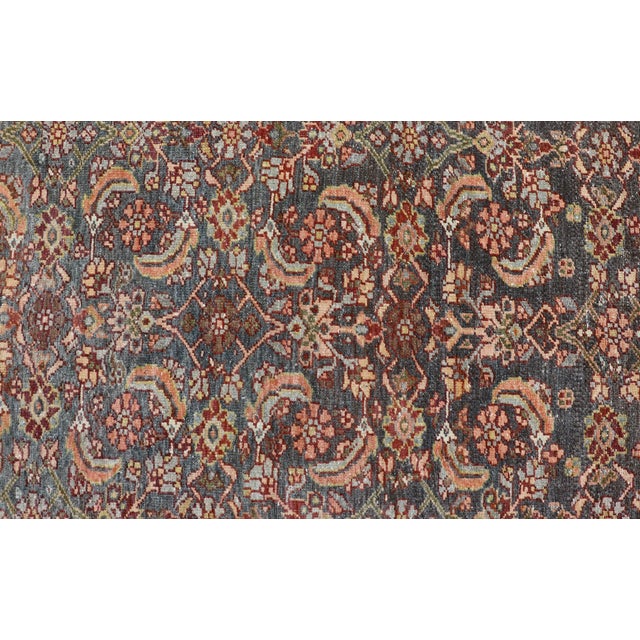 Textile Antique Persian Malayer Rug With Floral Motifs and Rich Color Palette 2'3"x3'7" For Sale - Image 7 of 9