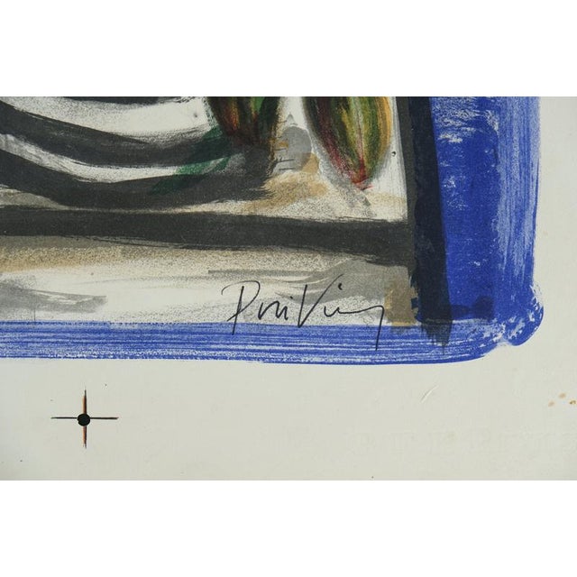 Franz Priking, Still Life with Bouquet of Flowers, Lithograph For Sale - Image 6 of 8