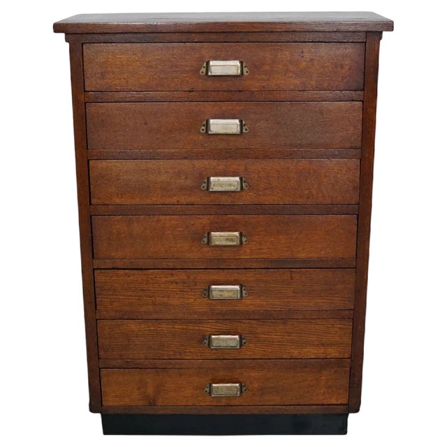 Dutch Oak Apothecary Cabinet, 1930s For Sale