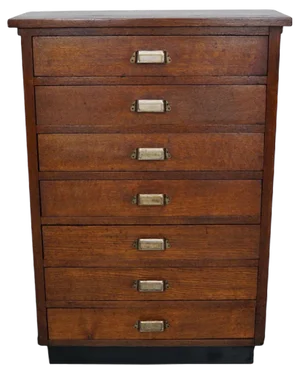 Dutch Oak Apothecary Cabinet, 1930s