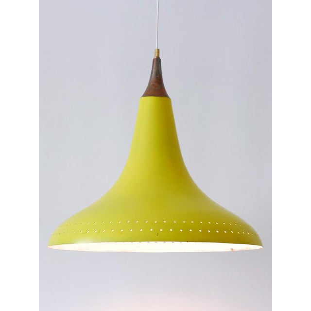 Mid-Century Modern Perforated Aluminium Pendant Lamp, Austria, 1960s For Sale - Image 10 of 18