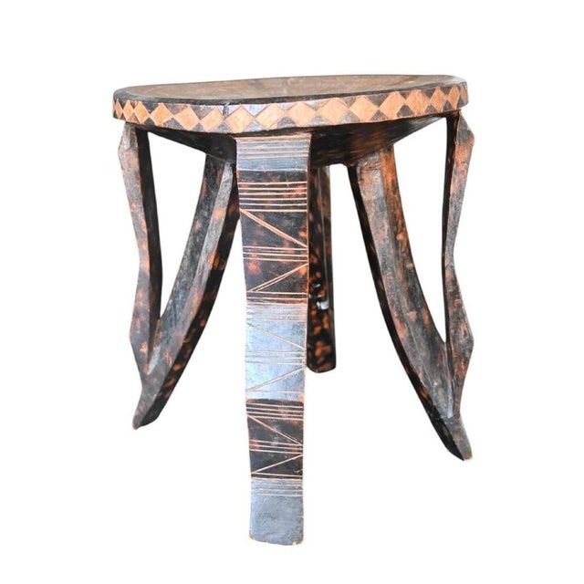 African Prestige Stool For Sale - Image 9 of 9