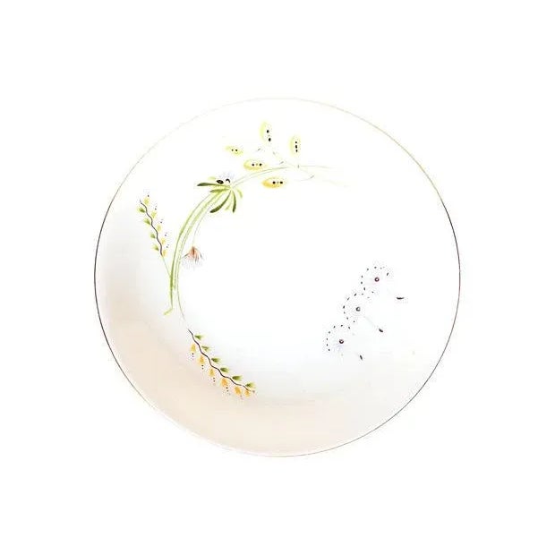 Ceramic Mid-Century Porcelain Bread Plates - Set of 7 For Sale - Image 7 of 7