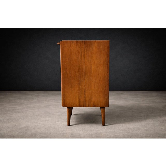 Mid-Century Modern Carlo Hauner & Martin Eisler Sideboard With Extendable Top in Caviúna, Brazil, 1950s For Sale - Image 3 of 13