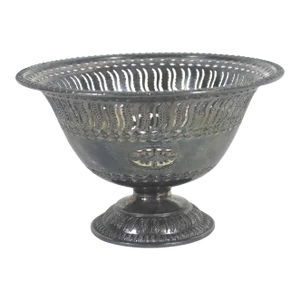 Antique Barker-Ellis Silver Plated Pedestal Sugar Basket Bowl Small Trinket Dish Catchall Candy Dish