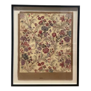 Antique French Hand Painted Floral Art Strike-Off