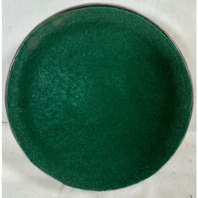 Vintage Cavalier Silver Plate Wine Coaster With Wooden Bottom From England - Circa 1940 For Sale - Image 10 of 10