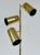 1970s Vintage C.1970's Mid-Century "Rare" Koch + Lowy "O M I" 3-Way Brass Floor Lamp With Cylindrical Shades For Sale - Image 5 of 12