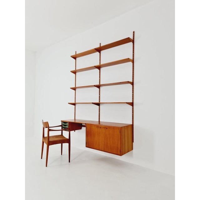 Danish Modern Modular Teak Shelving System by Kai Kristansen for Fh Möbel, Denmark, 1960s For Sale - Image 11 of 11