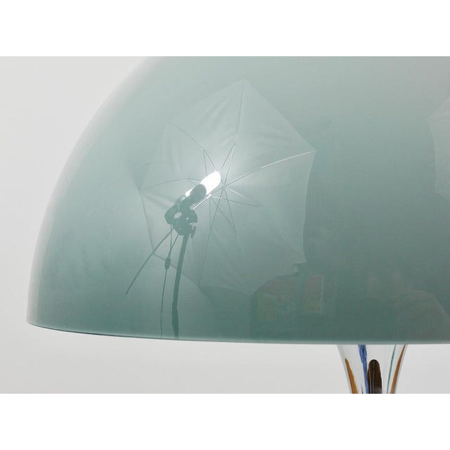 Panthella Table Lamp with Chrome Base and Grey Shade by Verner Panton for Louis Poulsen, 1970s For Sale - Image 12 of 16