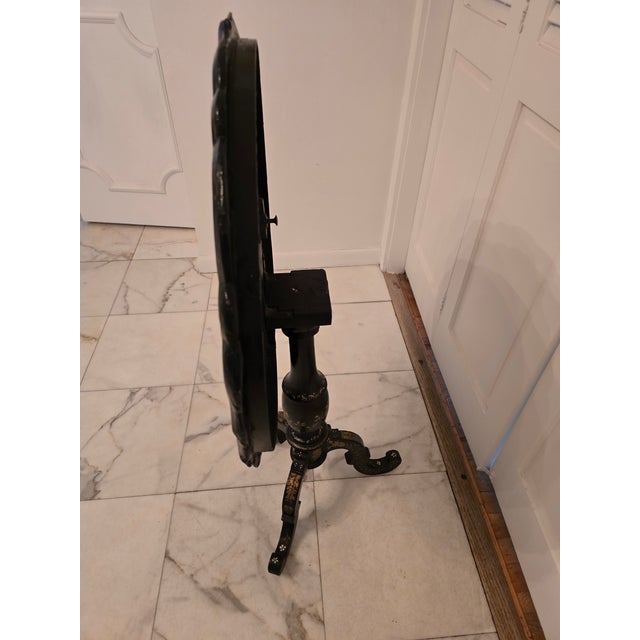Mid Century Era Exotic Shell Flip Top Table For Sale In Boston - Image 6 of 11